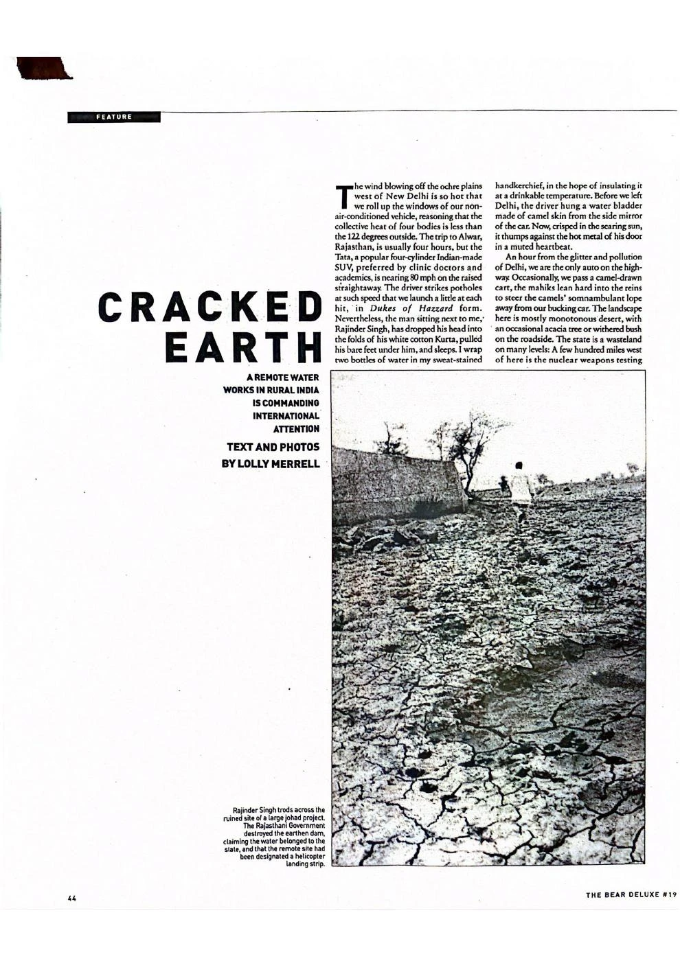Opening page of Cracked Earth