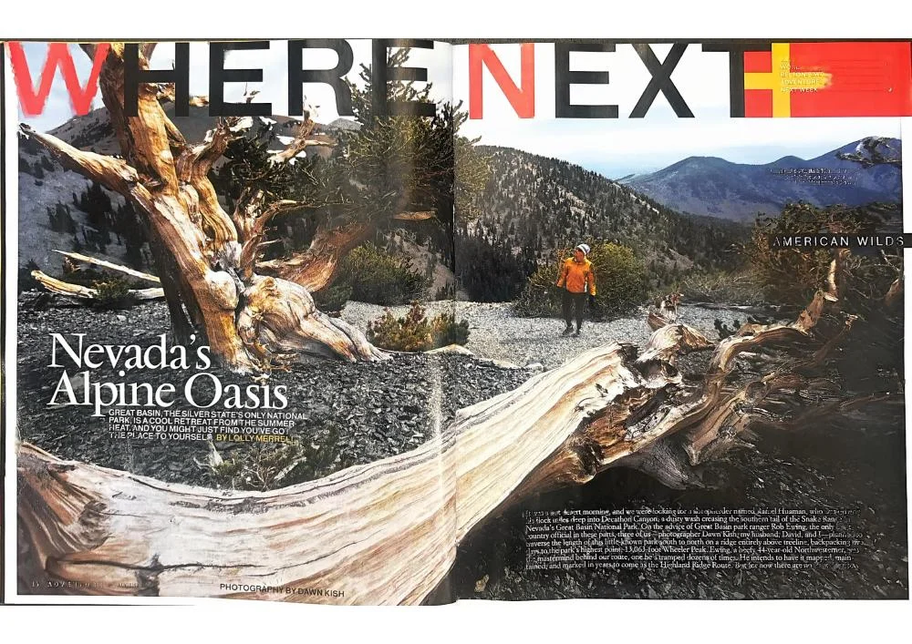 Opening page of Nevada’s Alpine Oasis