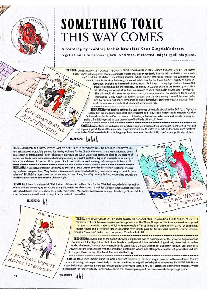 Opening page of Something Toxic This Way Comes