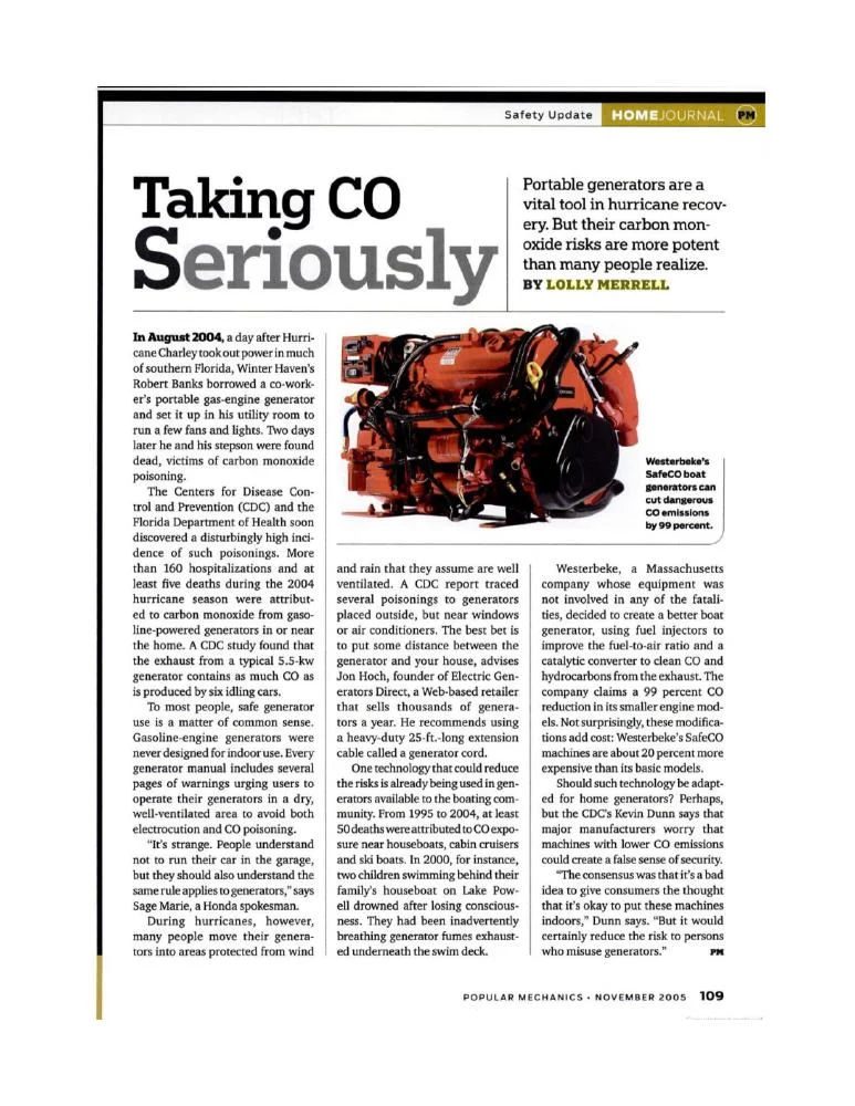 Opening page of Taking CO Seriously