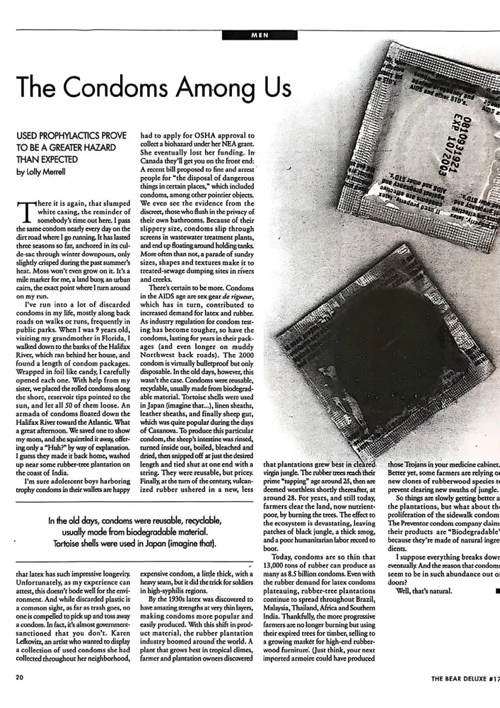 Opening page of The Condoms Among Us